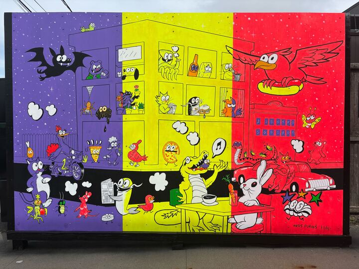 mural outside of the ed portal