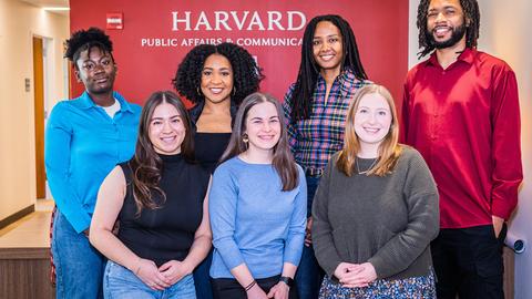 Interns at Harvard public Affairs and Communications office