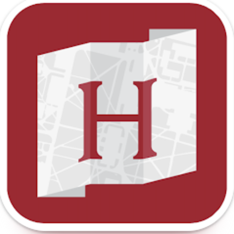 Harvard logo for visit harvard map icon