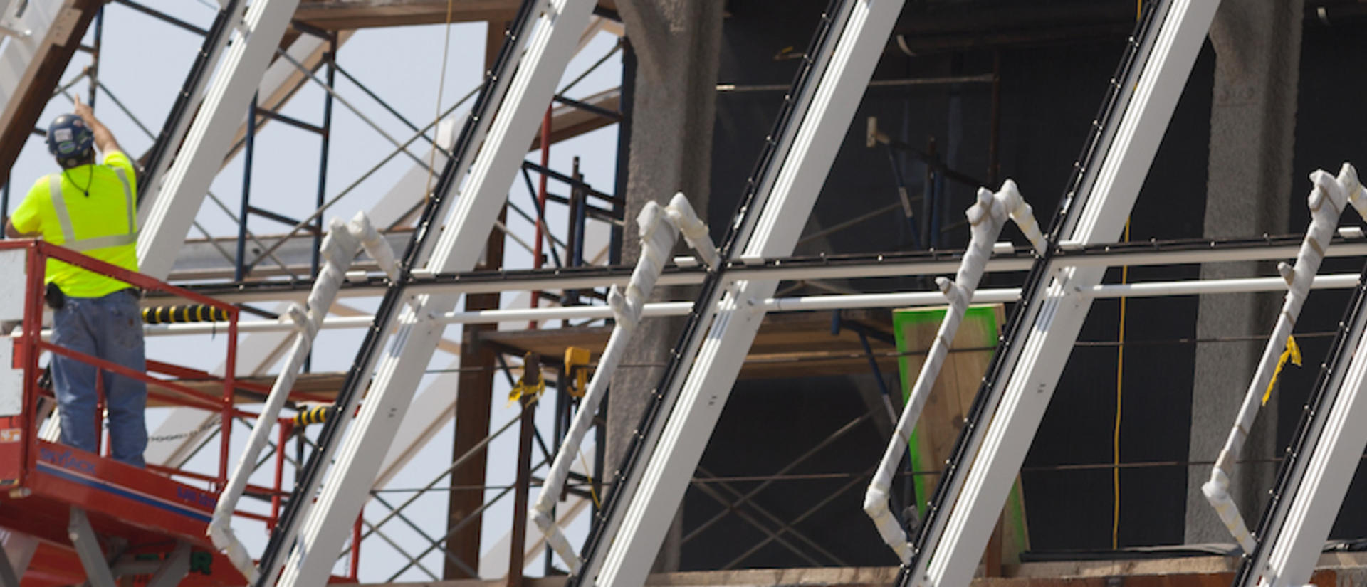 Construction at Fogg Museum at Harvard